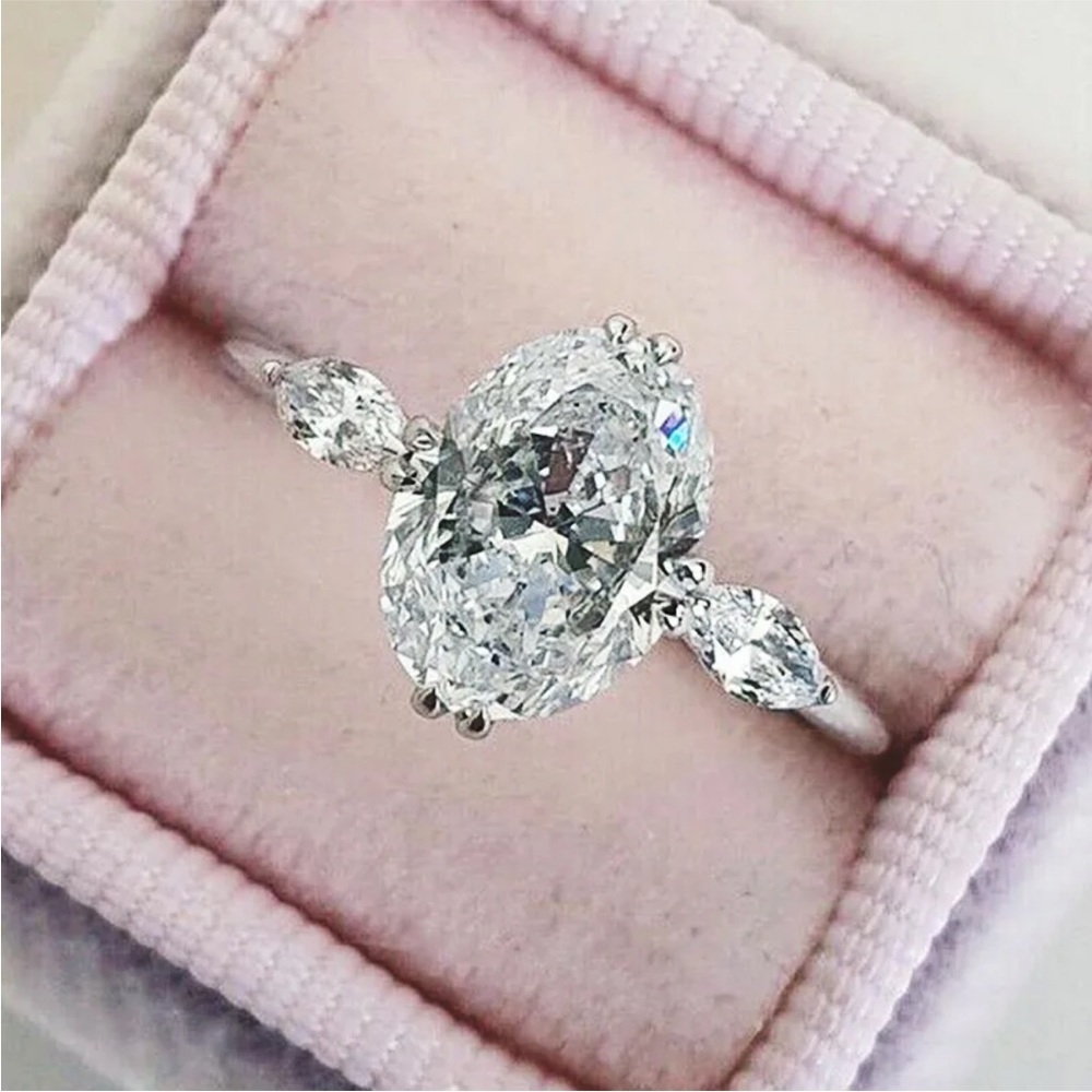 Bundle to Save Money! Stunning Silver 10 Ct Cubic Zirconia Ring
